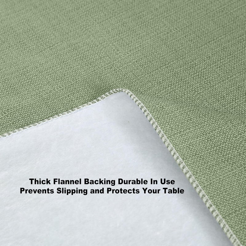 Lintex مفرش طاولة من قماش الفانيلا ذو مظهر ثقيل بلون سادة من Cafe Hotel، مفرش طاولة من الفينيل بقياس 4 بوصات للاستخدام الداخلي/الخارجي، مقاس 60 بوصة × 120 بوصة مستطيل/مستطيل - Image 5